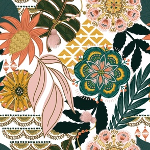 Bohemian Fabric, Wallpaper and Home Decor